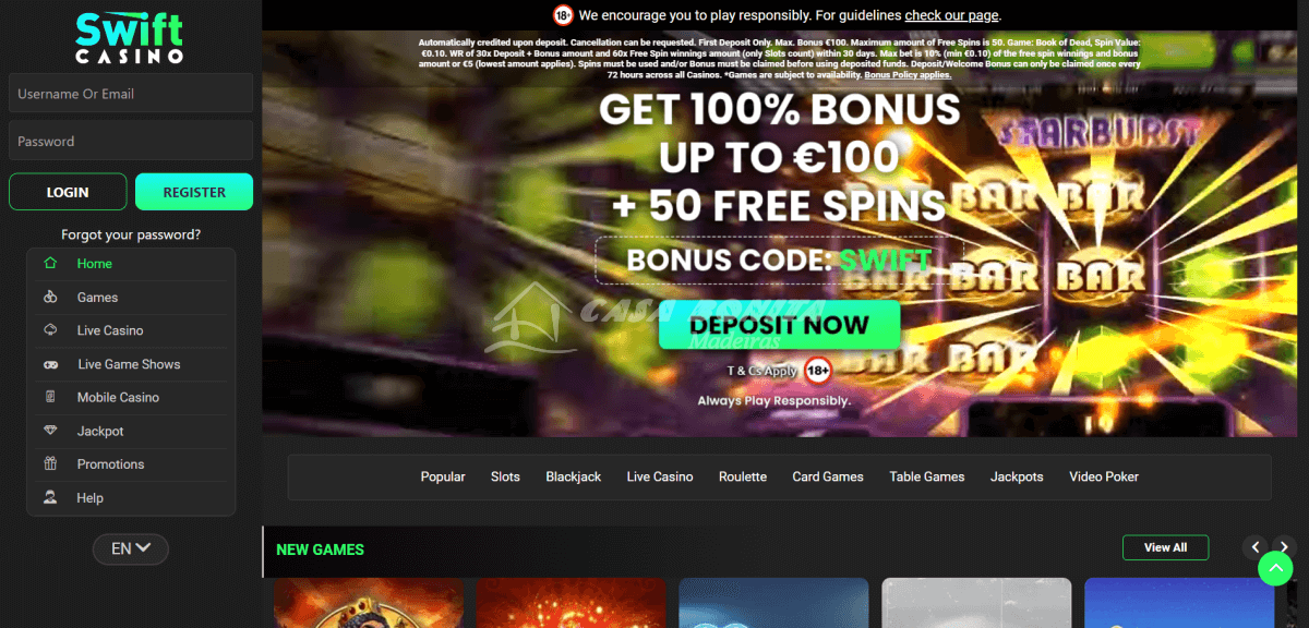 Swift Casino Den Ultimative Spiloplevelse i 2026
